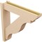 Ekena Millwork 6-in W x 28-in D x 28-in H Funston Slat Rough Cedar Woodgrain TimberThane Outlooker, Primed Tan OUTUR060X28X28FST24RCPR - alternate 4